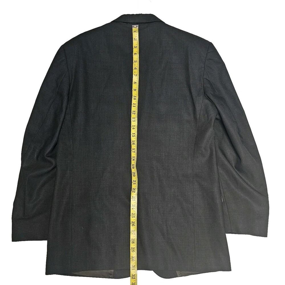 Burberrys Blazer Sport Coat Jacket Glen Check Wool Brown Black No Size Tag 42 - Picture 14 of 16